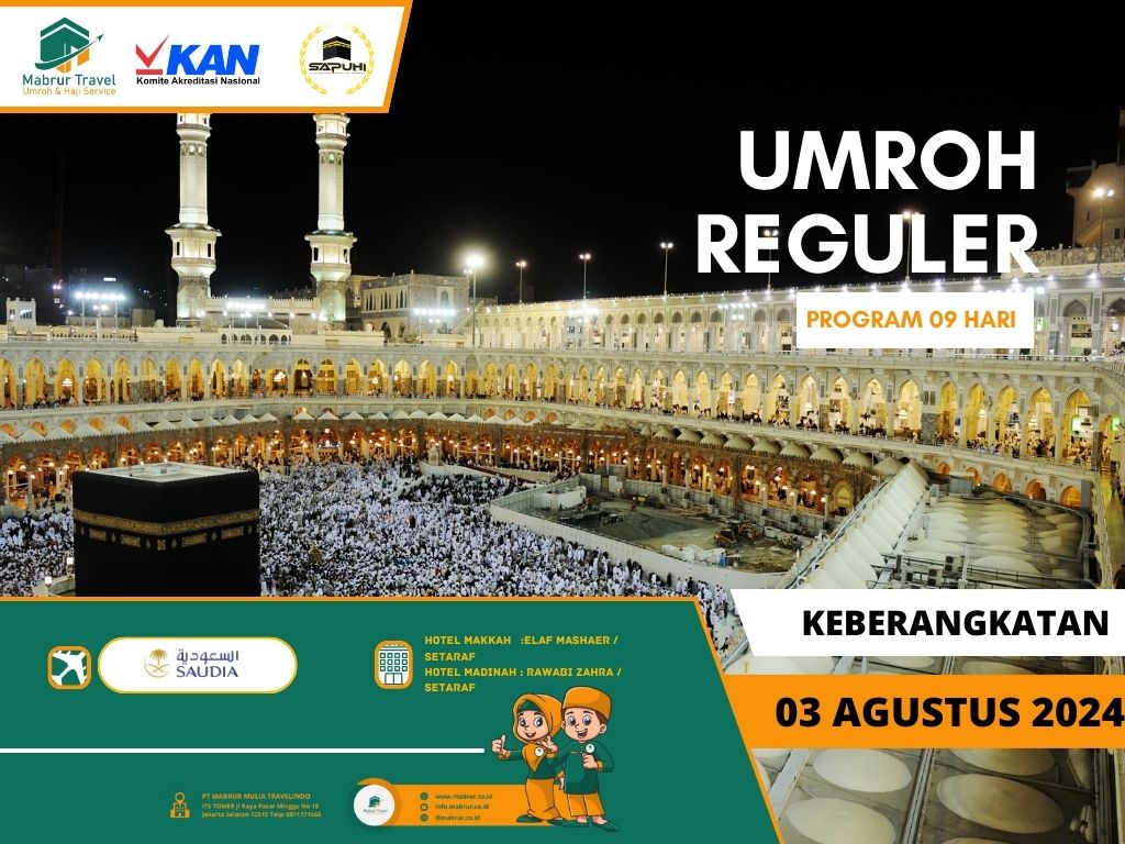 Umroh Reguler Agustus 9 Hari